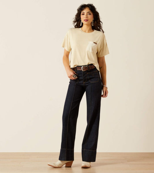Ariat Ultra High Rise Tomboy Western Utility Wide Leg Jean #6274