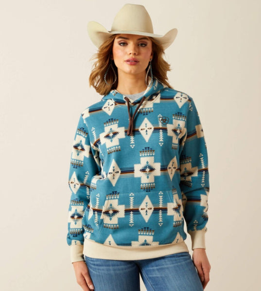 Ariat Agave Southwest Print Logo Hoodie #6296