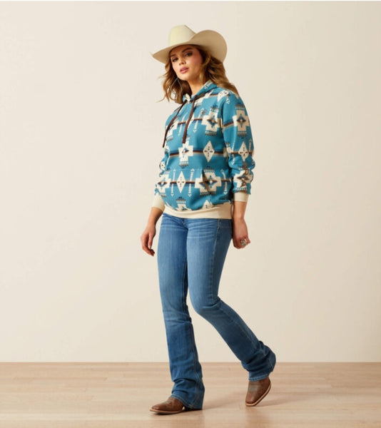 Ariat Agave Southwest Print Logo Hoodie #6296