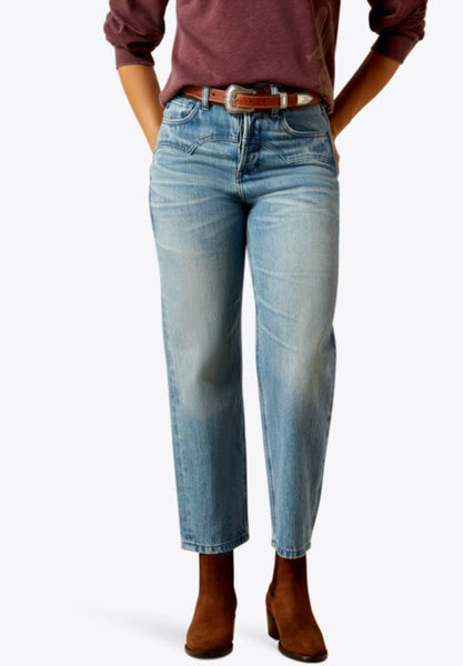 Ariat Ultra High Rise Tomboy Relaxed Straight Cheyenne Yoke Crops #6313