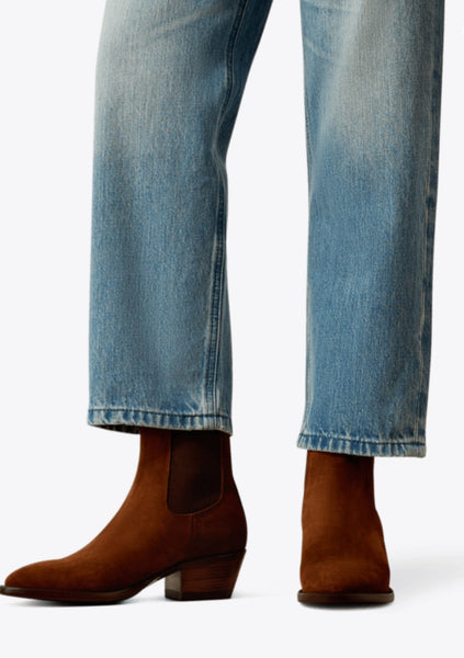 Ariat Ultra High Rise Tomboy Relaxed Straight Cheyenne Yoke Crops #6313