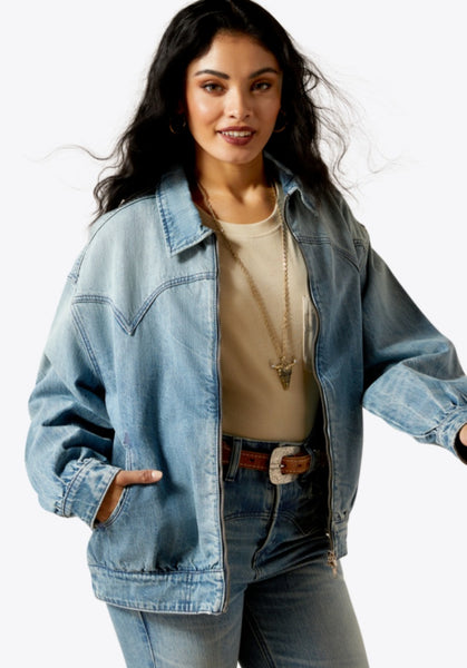Ariat Cheyenne Denim Bomber Jacket #6314
