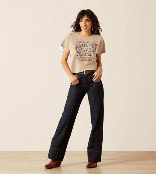 Ariat  X Sendero Wild West Country Fest Crop Tee #6315