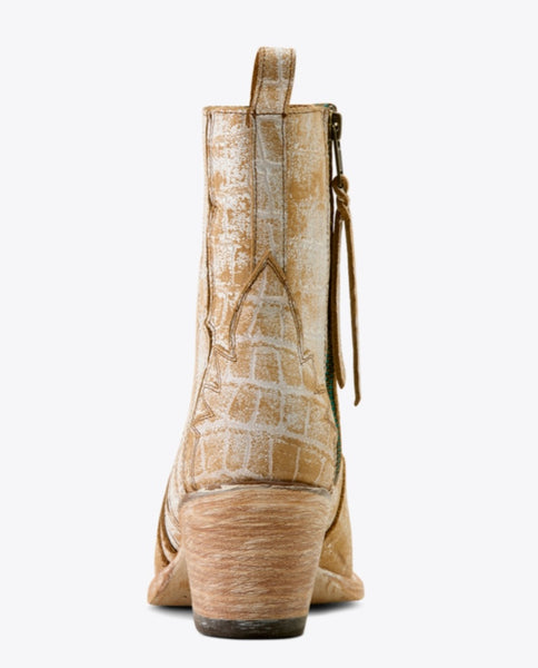 Ariat Jade Distressed Crema Croc Print Boot #6327