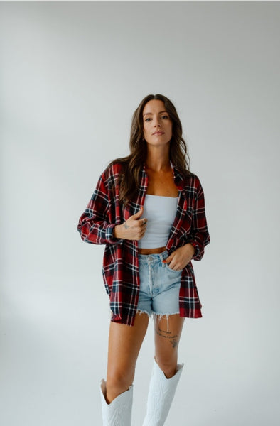Nebraska Huskers Plaid Flannel #6340