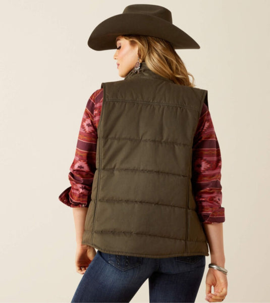 Ariat Grizzly Quilted Vest in Earth #6362