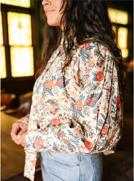 The Jenna Top in Fall Floral #6380