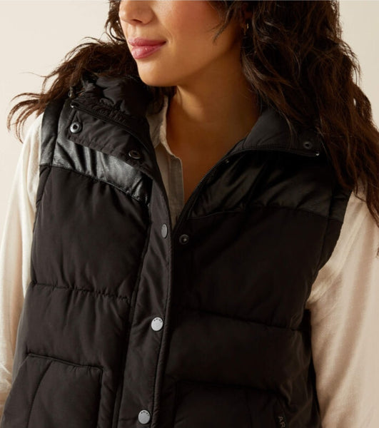 Ariat Frontier Puffer Vest in Black #6389