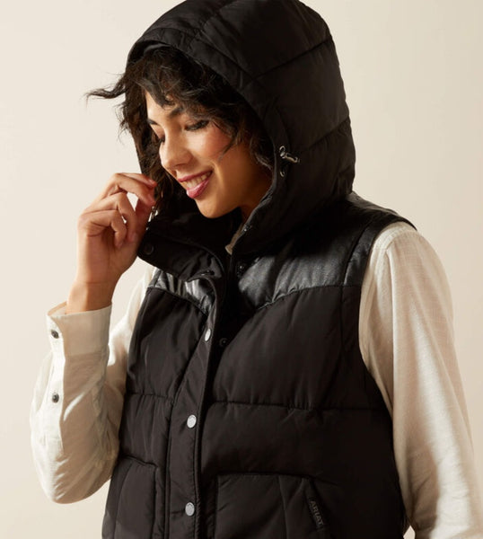 Ariat Frontier Puffer Vest in Black #6389