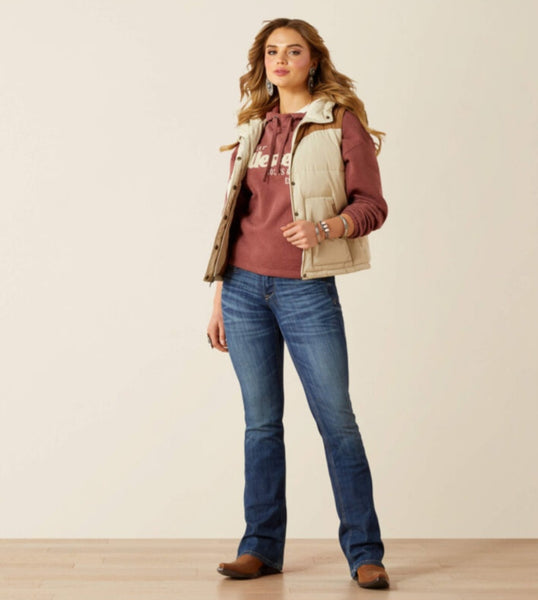 Ariat Frontier Puffer Vest in Oyster Grey #6390