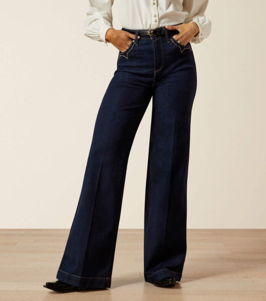 Ariat Ultra High Rise Veronica Wide Leg Jean #6399