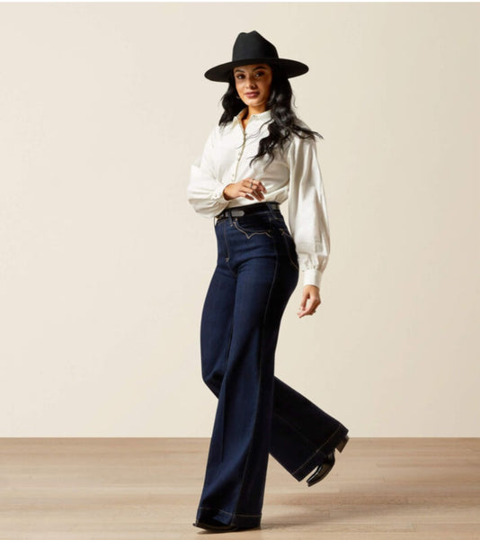 Ariat Ultra High Rise Veronica Wide Leg Jean #6399