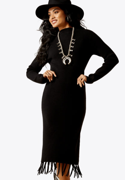 Ariat Alicia Black Sweater Dress #6416