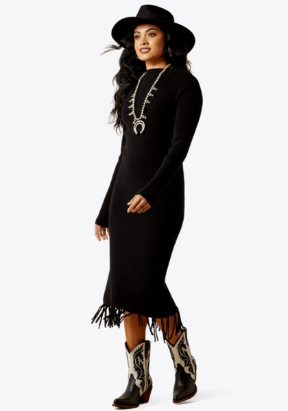 Ariat Alicia Black Sweater Dress #6416
