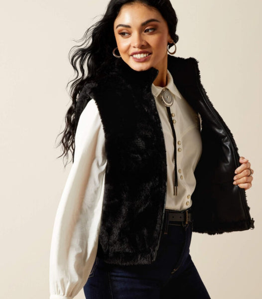 Ariat Echo Reversible Black Vest #6420