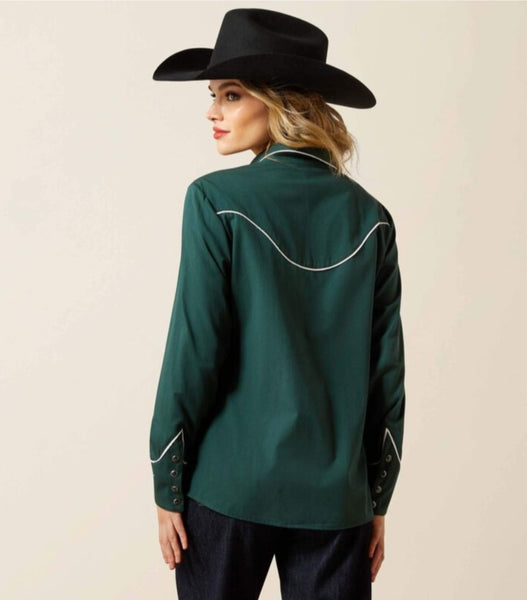 Ariat Mirrorball Pearl Snap Shirt in Pine Grove #6424