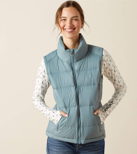 Ariat Ultra Puff Down Vest in Steel Sage #6471
