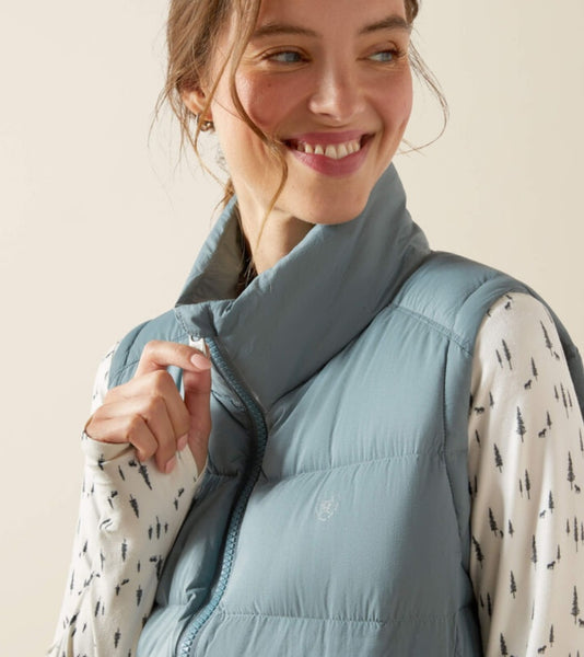 Ariat Ultra Puff Down Vest in Steel Sage #6471