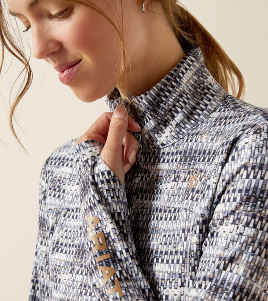 Ariat Lowell 1/4 Zip Baselayer in Autumn Batik #6472