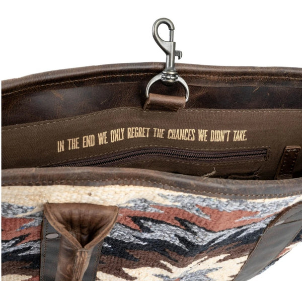 STS Guadalupe Serape Palomino Tote #6475