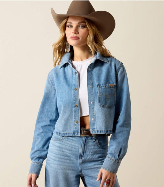Ariat Cropped Comfort Shirt in Alameda Denim #6581