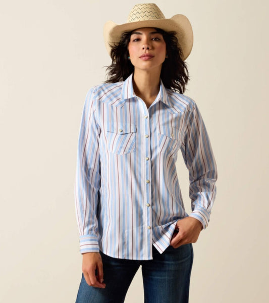 Ariat Multi Stripe Western Venttek Pearl Snap Shirt #6591