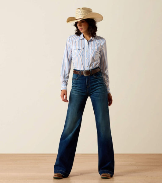 Ariat Multi Stripe Western Venttek Pearl Snap Shirt #6591