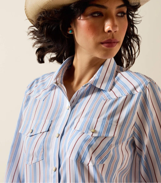 Ariat Multi Stripe Western Venttek Pearl Snap Shirt #6591