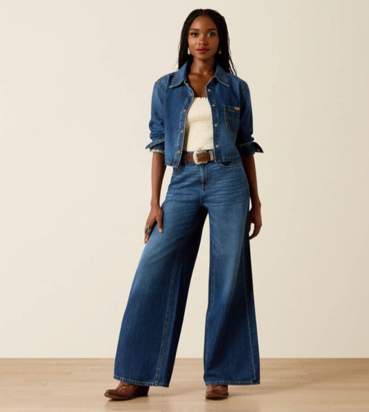 Ariat Cropped Comfort Shirt in Tampa Denim #6651