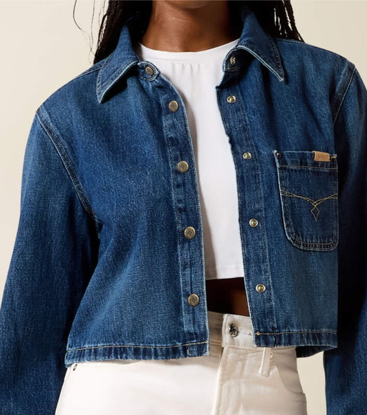 Ariat Cropped Comfort Shirt in Tampa Denim #6651