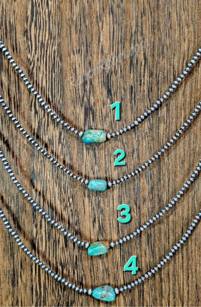 Turquoise Nugget Necklace #6658