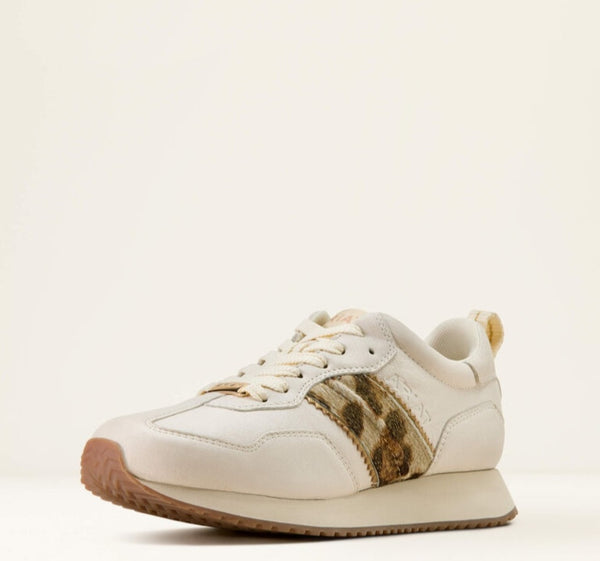 Ariat Ranch Runner in Cream & Leopard #6696