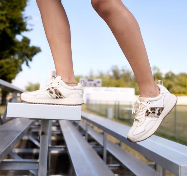 Ariat Ranch Runner in Cream & Leopard #6696