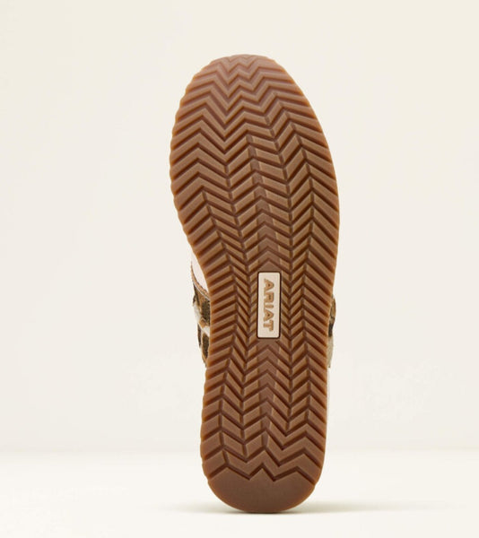 Ariat Ranch Runner in Cream & Leopard #6696