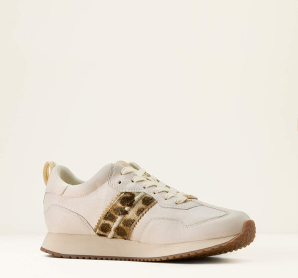Ariat Ranch Runner in Cream & Leopard #6696