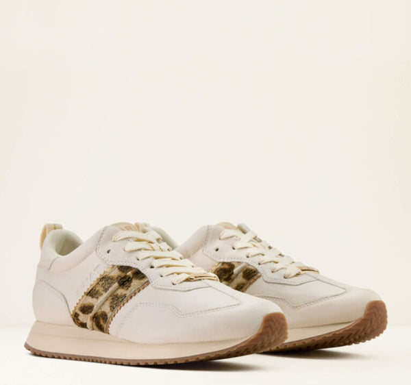Ariat Ranch Runner in Cream & Leopard #6696