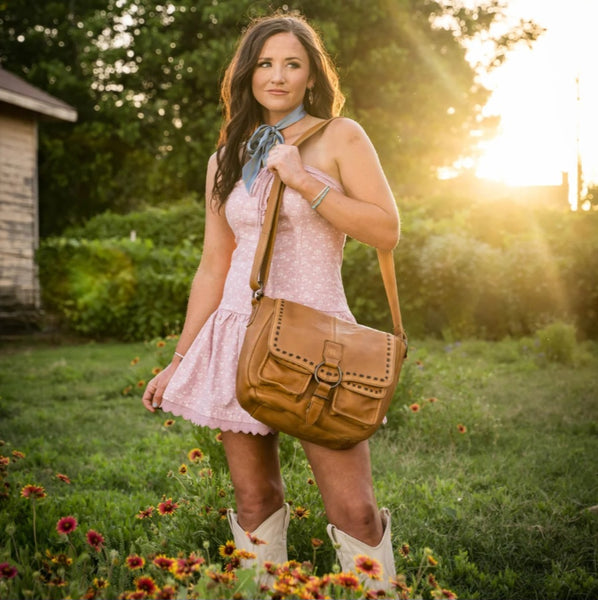 STS Ranch Bandera Tan Saddle Hobo Bag #6717