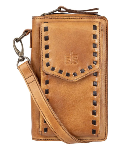STS Ranch Bandera Tan Quickdraw Crossbody Wallet #6720