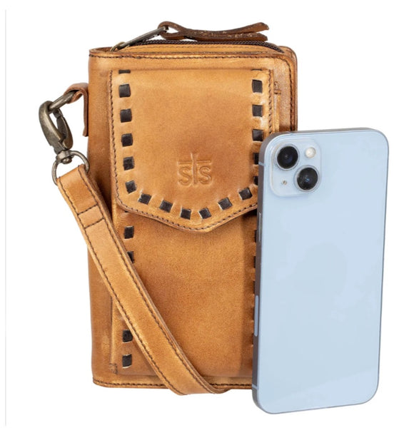 STS Ranch Bandera Tan Quickdraw Crossbody Wallet #6720