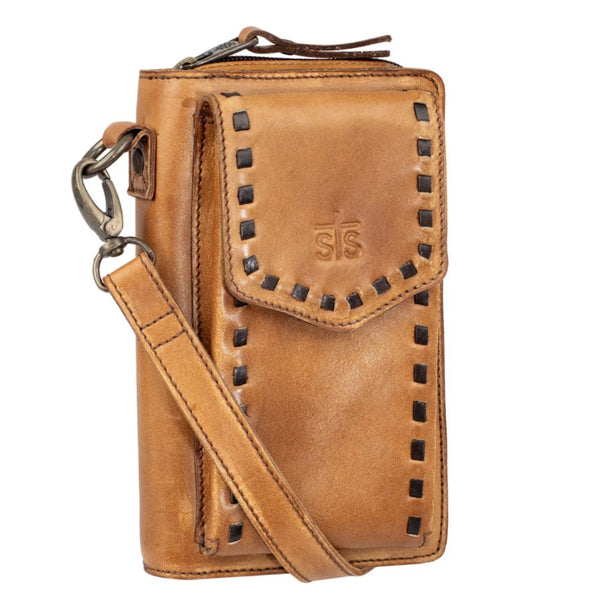 STS Ranch Bandera Tan Quickdraw Crossbody Wallet #6720