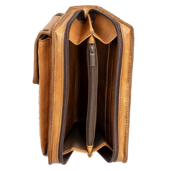 STS Ranch Bandera Tan Quickdraw Crossbody Wallet #6720