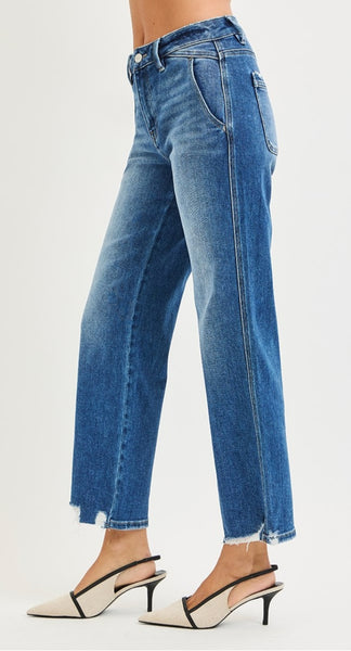 Risen Straight Leg Ankle Crop #6729
