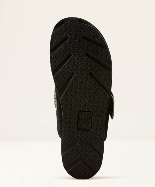 Ariat Country Mule in Black Suede/Brindle Hair On #6819