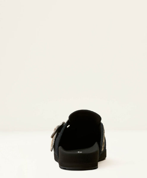Ariat Country Mule in Black Suede/Brindle Hair On #6819