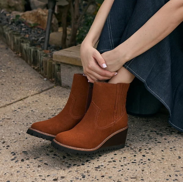Immix Chestnut Wedge Bootie #6834
