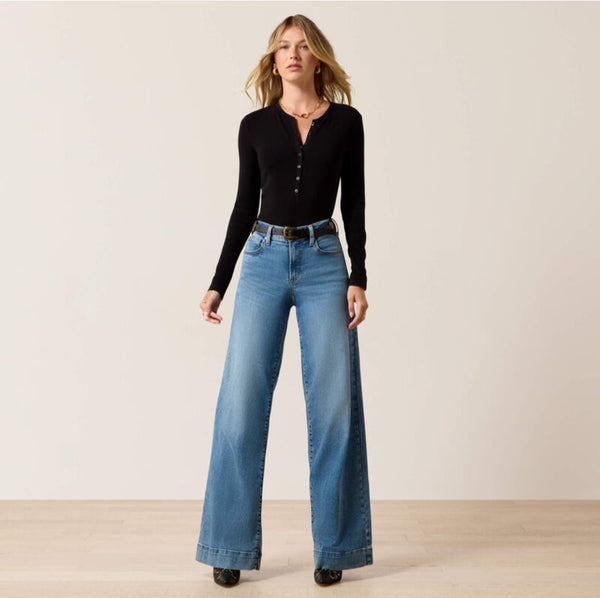 Ariat High Rise Revel Vilma Ultra Stretch Wide Leg Jean #6835