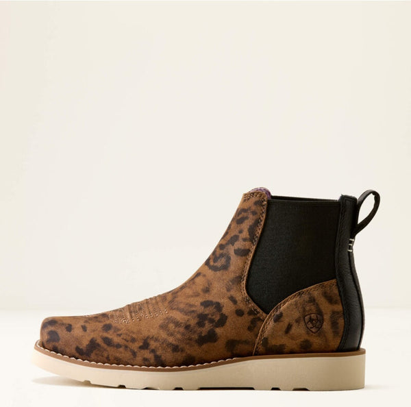 Ariat Southlite Chelsea Narrow Cutter Toe Ankle Boot in Faded Leopard #6897