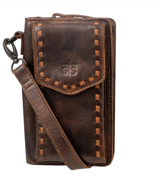 STS Ranch Bandera Chocolate Quickdraw Crossbody #6907