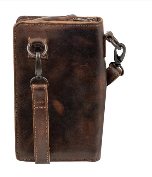 STS Ranch Bandera Chocolate Quickdraw Crossbody #6907