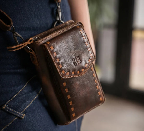 STS Ranch Bandera Chocolate Quickdraw Crossbody #6907